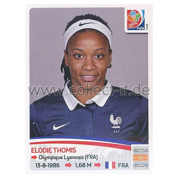 Frauen WM 2015 - Sticker 418 - Elodie Thomis - Frankreich