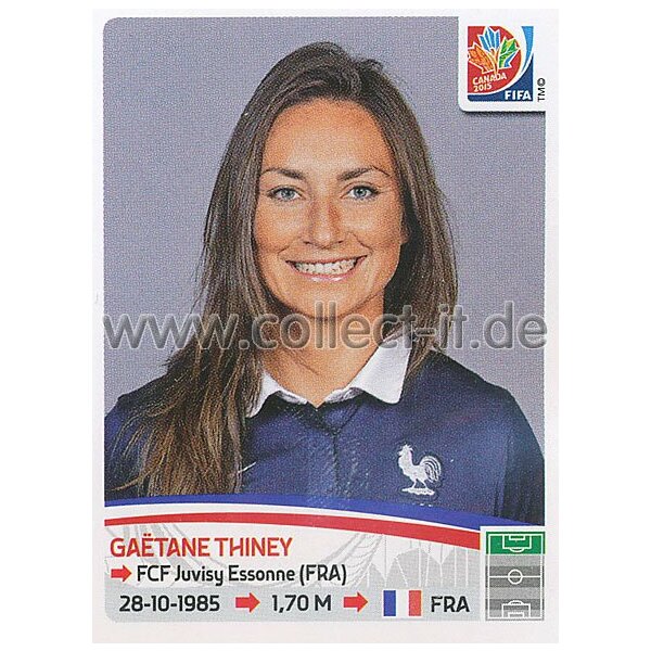 Frauen WM 2015 - Sticker 421 - Gaetane Thiney - Frankreich