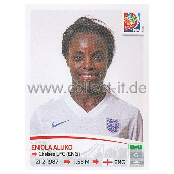 Frauen WM 2015 - Sticker 436 - Eniola Aluka - England