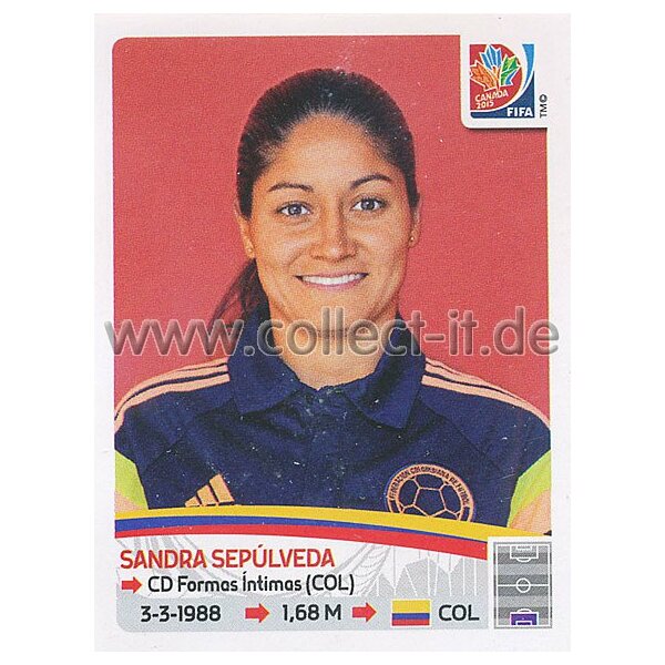 Frauen WM 2015 - Sticker 443 - Sandra Sepulveda - Kolumbien