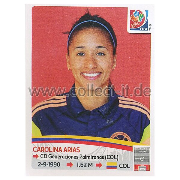 Frauen WM 2015 - Sticker 444 - Carolina Arias - Kolumbien