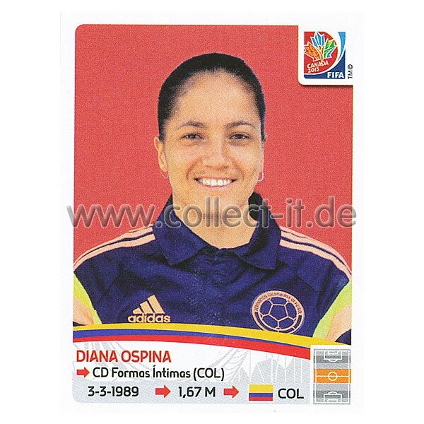 Frauen WM 2015 - Sticker 450 - Diana Ospina - Kolumbien