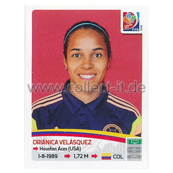 Frauen WM 2015 - Sticker 458 - Orianica Velasquez - Kolumbien