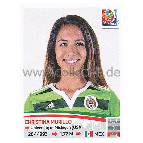 Frauen WM 2015 - Sticker 466 - Christiana Murillo - Mexiko