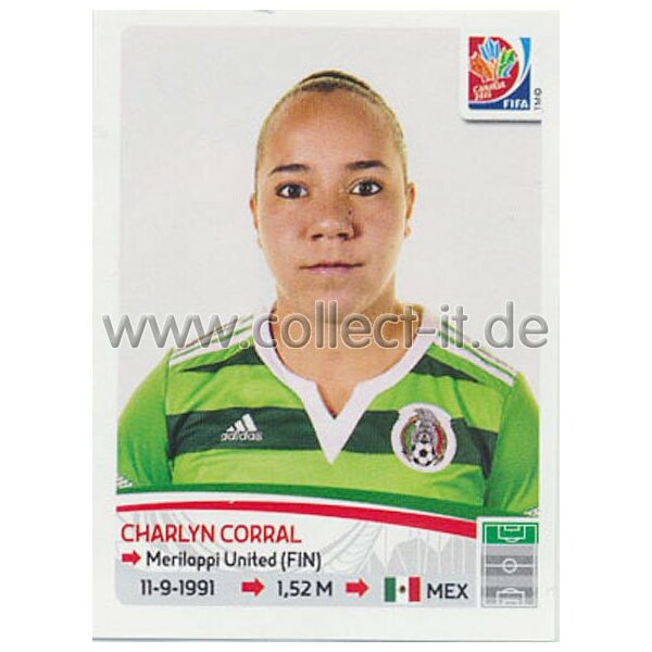 Frauen WM 2015 - Sticker 476 - Charlyn Corral - Mexiko