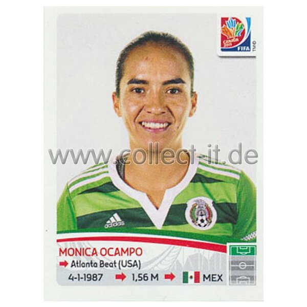 Frauen WM 2015 - Sticker 478 - Monica Ocampo - Mexiko