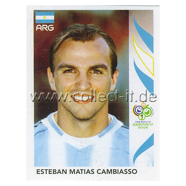 WM 2006 - 178 - Esteban Matias Cambiasso [Argentinien] - Spielereinzelpo