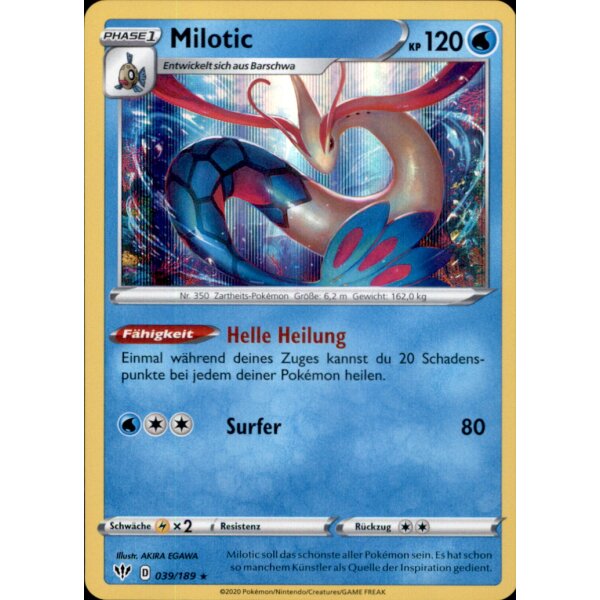 39/189 - Milotic - Flammende Finsternis - Deutsch