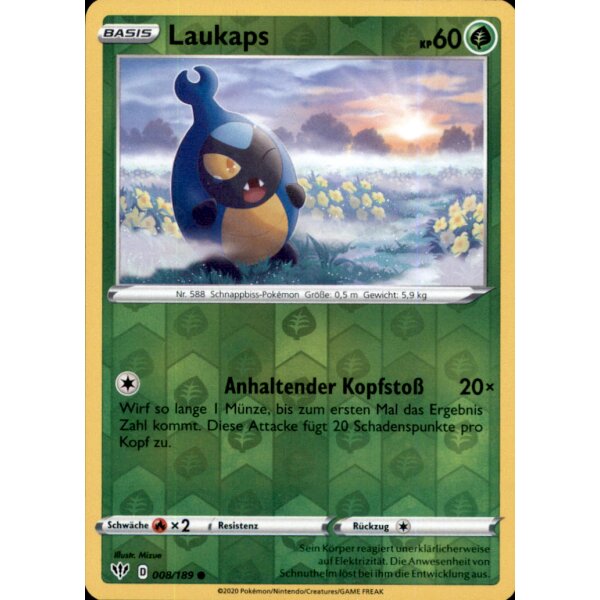 8/189 - Laukaps - Reverse Holo - Deutsch