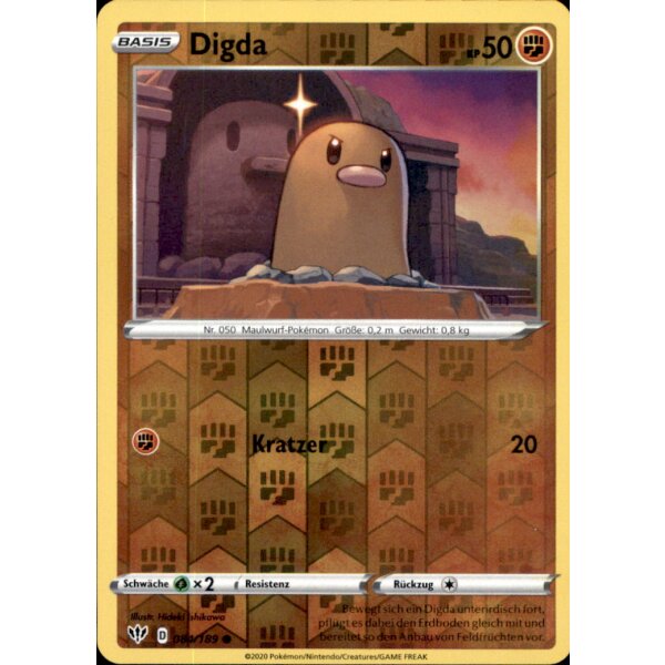 84/189 - Digda - Reverse Holo - Deutsch