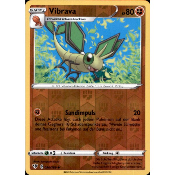 90/189 - Vibrava - Reverse Holo - Deutsch