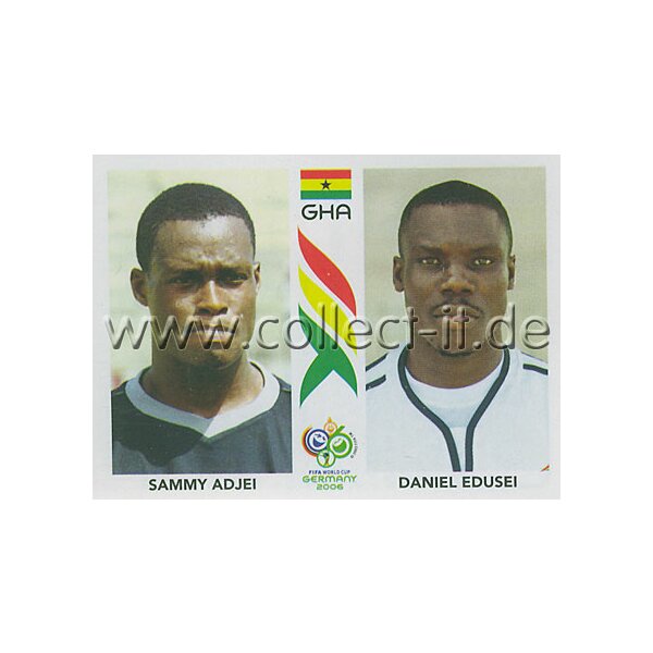 WM 2006 - 313 - Sammy Adjei + Daniel Edusei [Ghana] - Doppelsticker mit