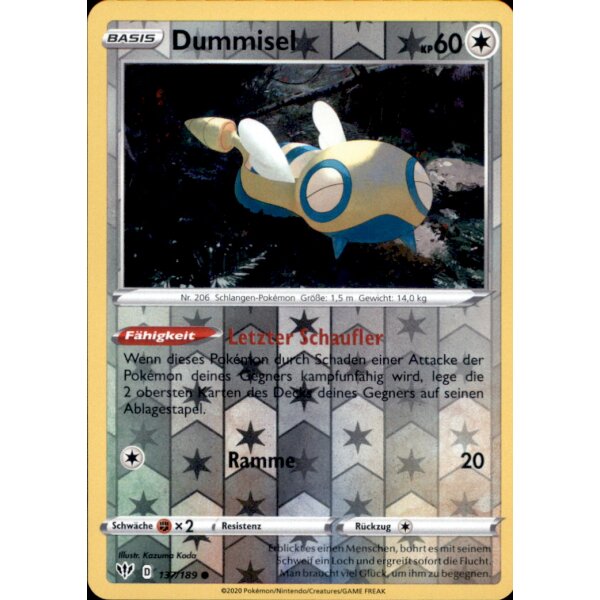 137/189 - Dummisel - Reverse Holo - Deutsch