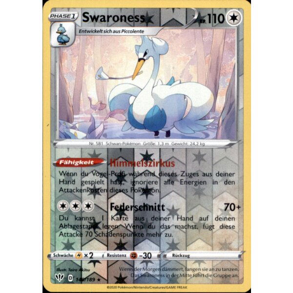 149/189 - Swaroness - Reverse Holo - Deutsch