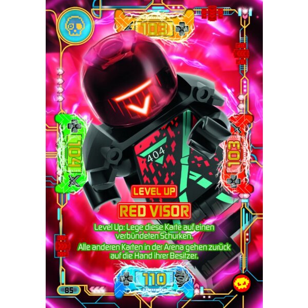 85 - Level Up Red Visor - Level-Up-Karte - Serie 5 NEXT LEVEL