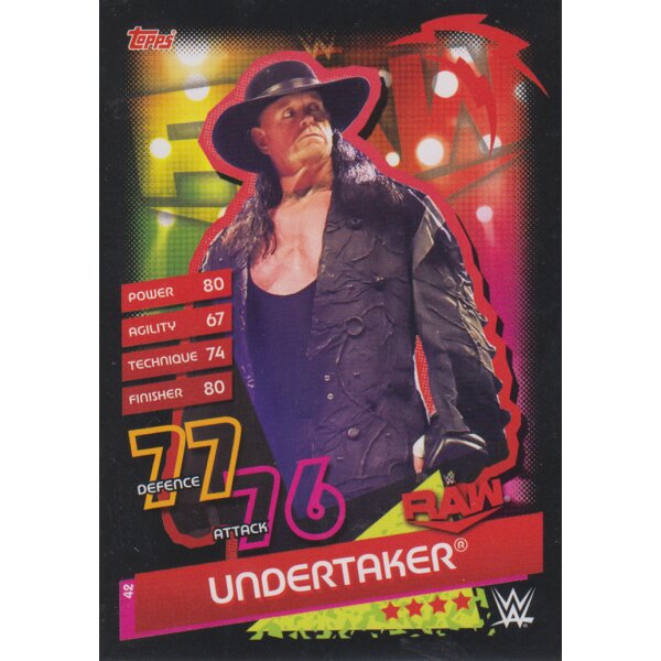 Karte 42 - Undertaker - RAW - Slam Attax Reloaded