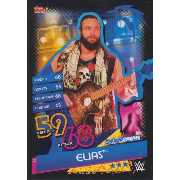 Karte 55 - Elias - Smackdown  - Slam Attax Reloaded