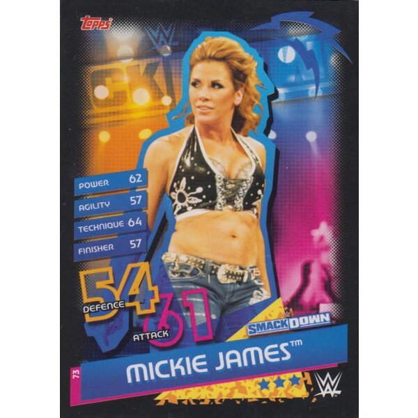 Karte 73 - Mickie James - Smackdown  - Slam Attax Reloaded