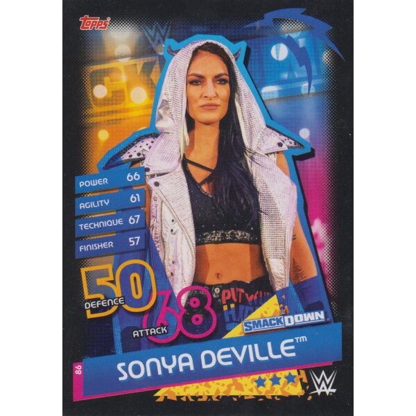 Karte 86 - Sonya Deville - Smackdown  - Slam Attax Reloaded