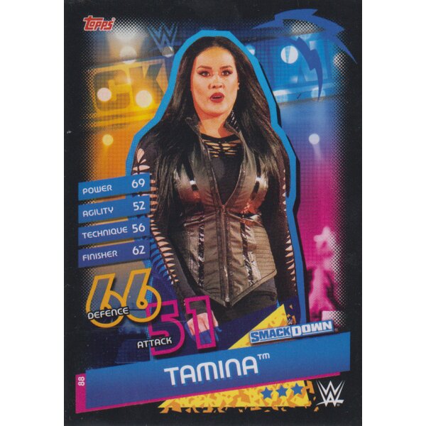 Karte 88 - Tamina - Smackdown  - Slam Attax Reloaded