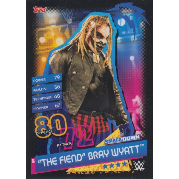 Karte 89 - "The Fiend" Bray Wyatt - Smackdown  - Slam Attax Reloaded