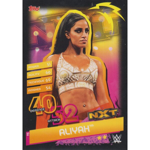 Karte 95 - Aliyah - NXT - Slam Attax Reloaded