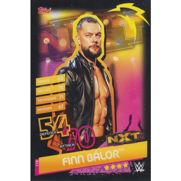 Karte 110 - Finn Balor - NXT - Slam Attax Reloaded