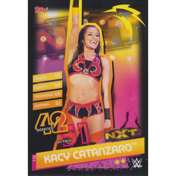 Karte 116 - Kacy Catanzaro - NXT - Slam Attax Reloaded