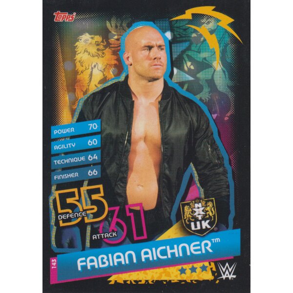 Karte 143 - Fabian Aichner  - NXT UK - Slam Attax Reloaded