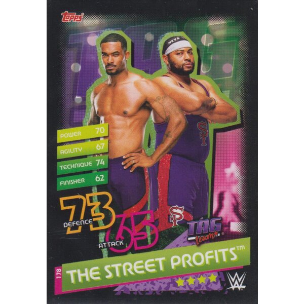 Karte 178 - The Street Profits - Tag Team - Slam Attax Reloaded