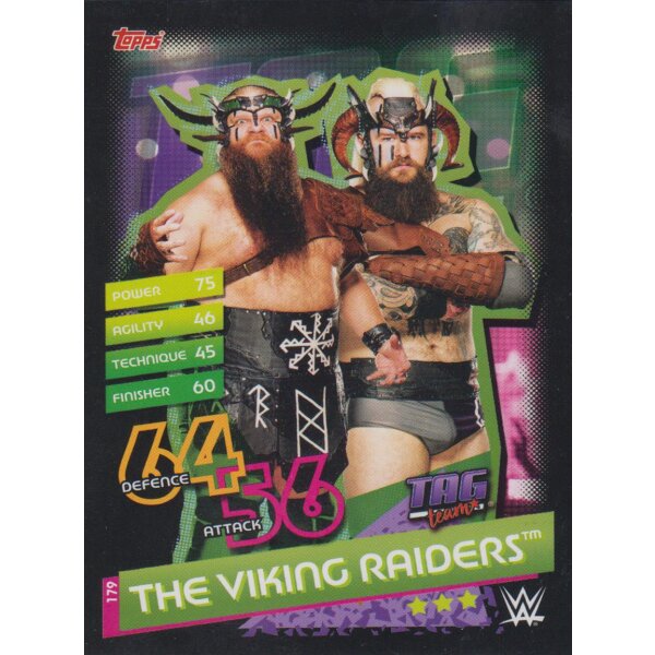 Karte 179 - The Viking Raiders  - Tag Team - Slam Attax Reloaded