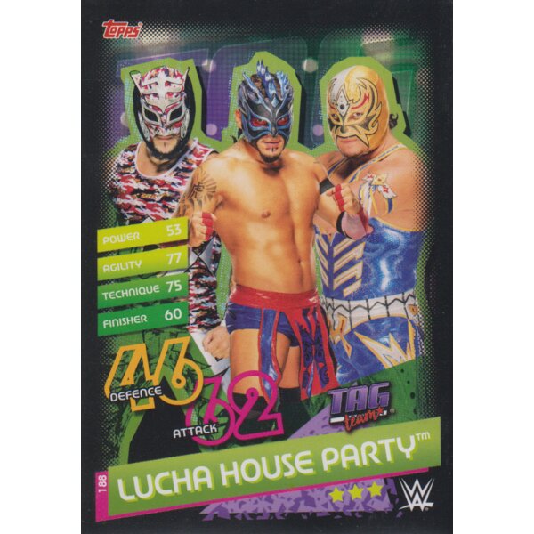 Karte 188 - The Lucha House Party  - Tag Team - Slam Attax Reloaded