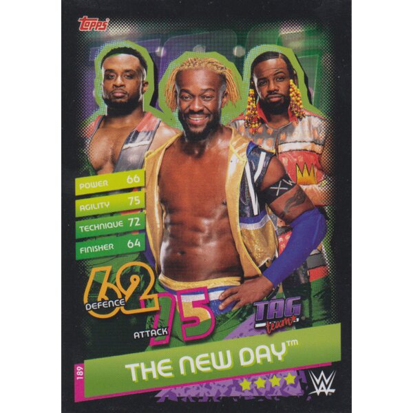 Karte 189 - The New Day - Tag Team - Slam Attax Reloaded