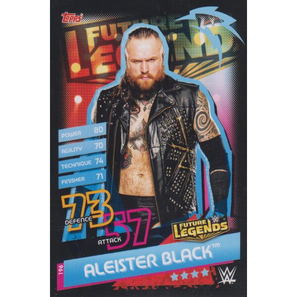 Karte 196 - Aleister Black  - Future Legends - Slam Attax Reloaded