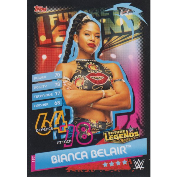 Karte 197 - Bianca Belair - Future Legends - Slam Attax Reloaded