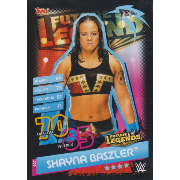 Karte 207 - Shana Baszler - Future Legends - Slam Attax Reloaded