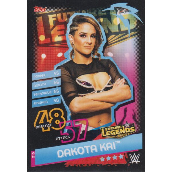 Karte 215 - Dakota Kai - Future Legends - Slam Attax Reloaded