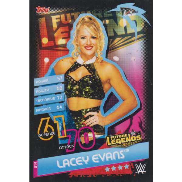 Karte 219 - Lacey Evans - Future Legends - Slam Attax Reloaded