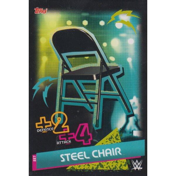 Karte 227 - Steel Chair - Tactic Cards - Slam Attax Reloaded