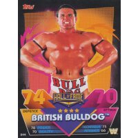 Karte 244 - Britsh Bulldog - Hall of Fame - Slam Attax...