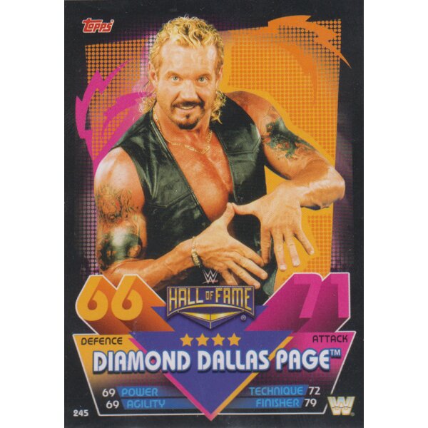 Karte 245 - Diamond Dallas Page - Hall of Fame - Slam Attax Reloaded