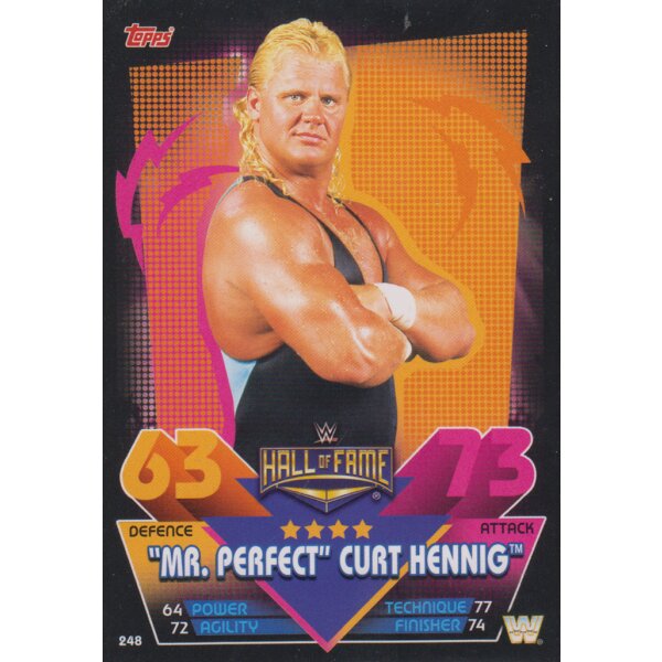 Karte 248 - "Mr. Perfect" Curt Hennig - Hall of Fame - Slam Attax Reloaded