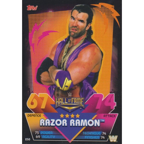 Karte 250 - Razor Ramon - Hall of Fame - Slam Attax Reloaded