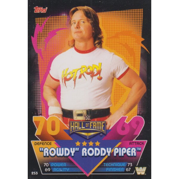 Karte 253 - "Rowdy" Roddy Piper - Hall of Fame - Slam Attax Reloaded