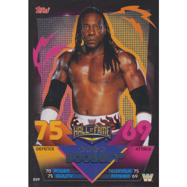 Karte 259 - Booker T - Hall of Fame - Slam Attax Reloaded