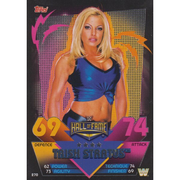 Karte 270 - Trish Stratus - Hall of Fame - Slam Attax Reloaded