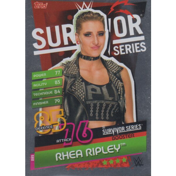 Karte 285 - Rhea Ripley - PPV Booster - Slam Attax Reloaded