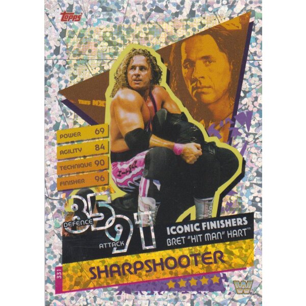 Karte 331 - Sharpshooter - Iconic Finisher - Slam Attax Reloaded