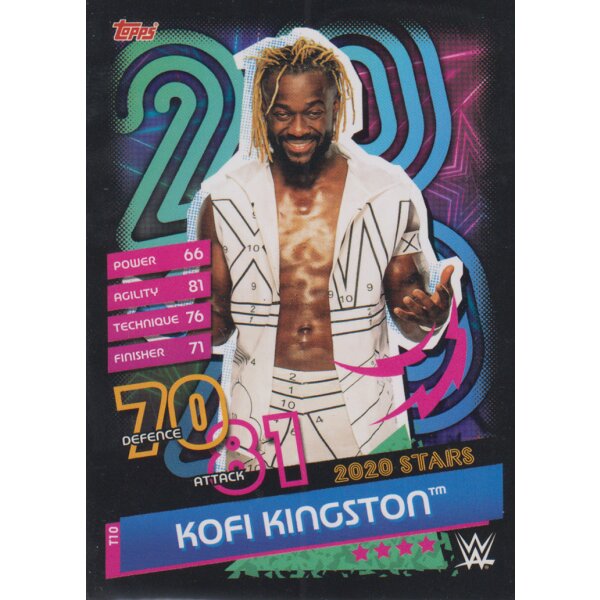 Karte T-10 - Kofi Kingston - 2020 Star - Reloaded