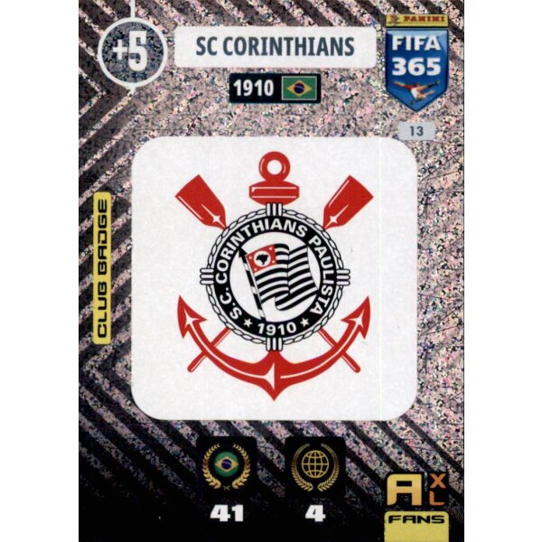 13 - Corinthians Sao Paulo - Club Badge - 2021